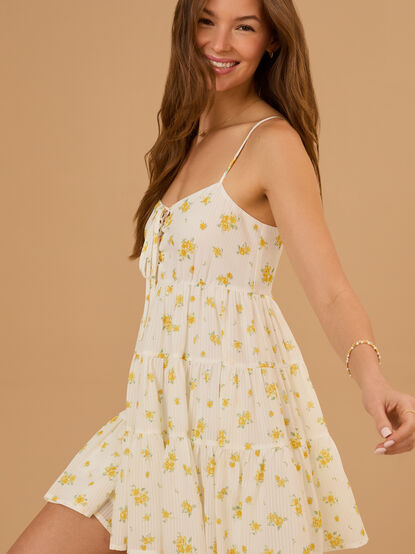 Leslie Floral Mini Dress - TULLABEE