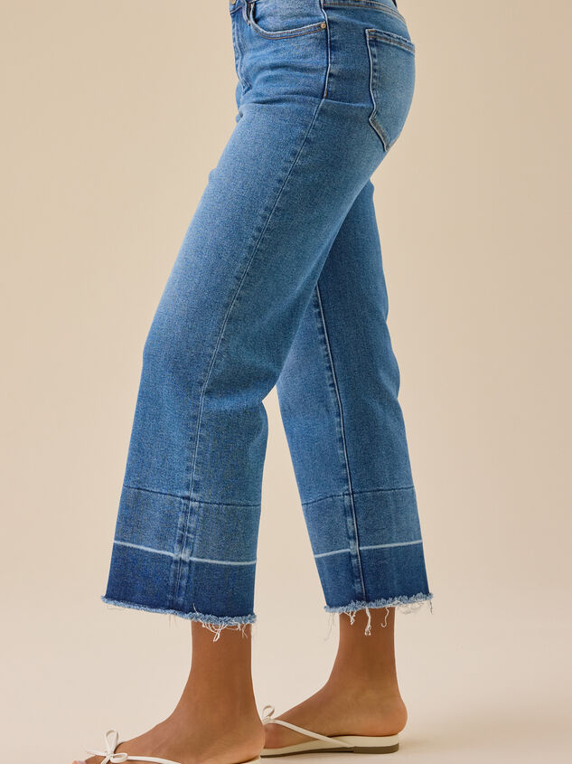 Ellen Mid Rise Cropped Jeans Detail 4 - TULLABEE