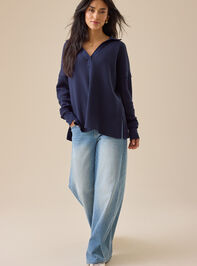 Gracey Waffle Knit Top Detail 5 - TULLABEE