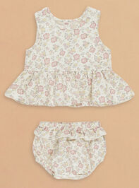 Pheobe Floral Tank Top and Bloomer Set by Quincy Mae - TULLABEE