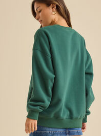 Let's Escape Embroidered Sweatshirt Detail 5 - TULLABEE