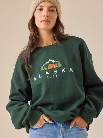 Alaska Embroidered Crewneck - TULLABEE