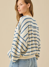 Brooke Textured Striped Top Detail 6 - TULLABEE