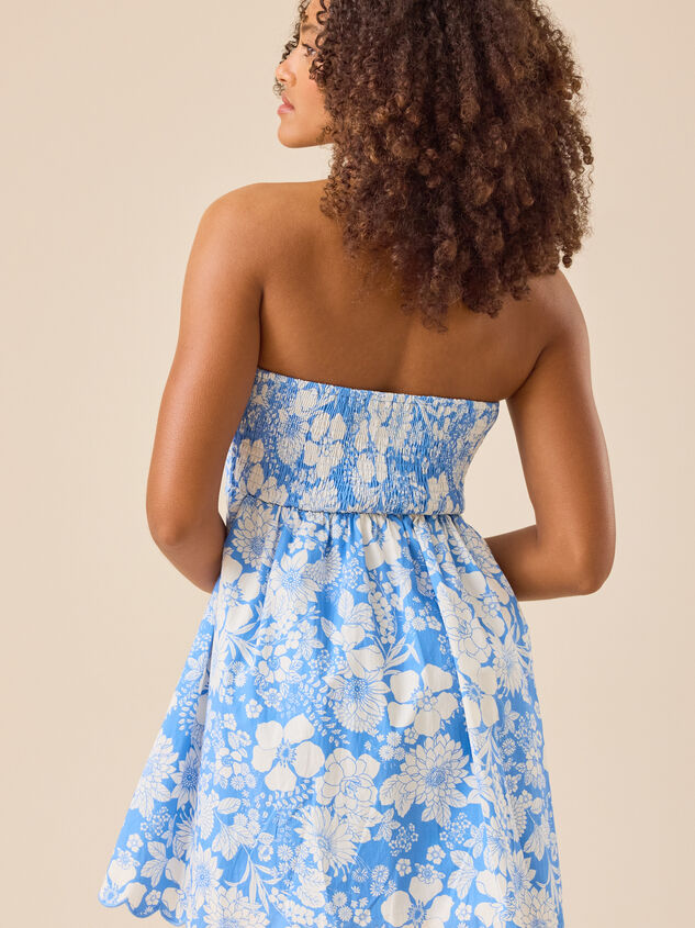 Jenna Strapless Mini Dress Detail 6 - TULLABEE
