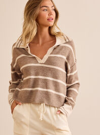 Waterside Stripe Pullover Detail 2 - TULLABEE