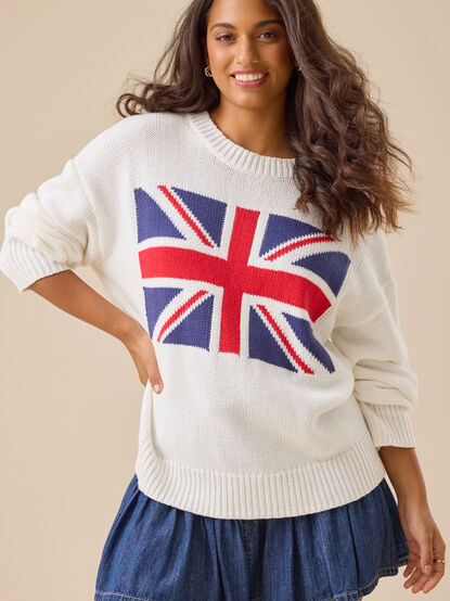 Great Britain Knit Sweater - TULLABEE