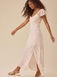 Hannah Floral Midi Dress Detail 2 - TULLABEE