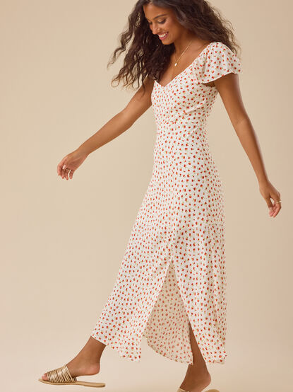 Hannah Floral Midi Dress - TULLABEE