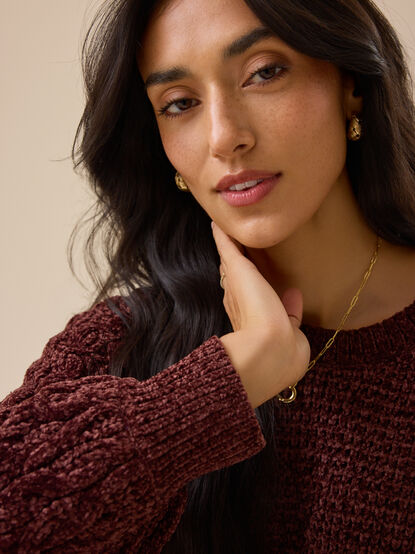 Britton Cable Sweater - TULLABEE