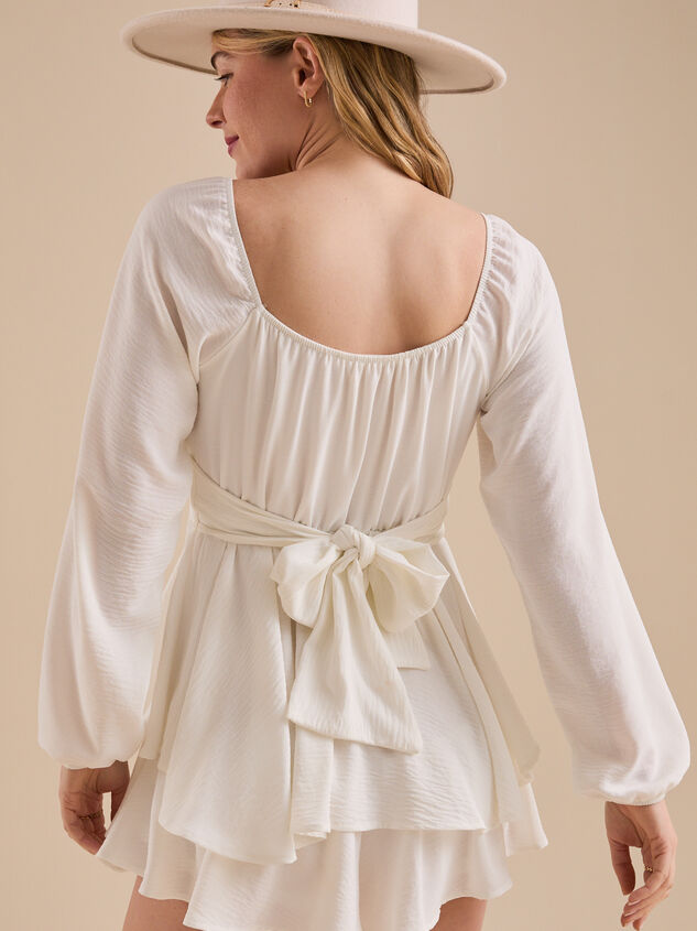 Marisol Crossover Romper Detail 2 - TULLABEE