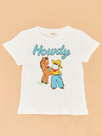 Howdy Cowboy Graphic Tee - TULLABEE