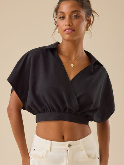 Avni Crossover Crop Top - TULLABEE