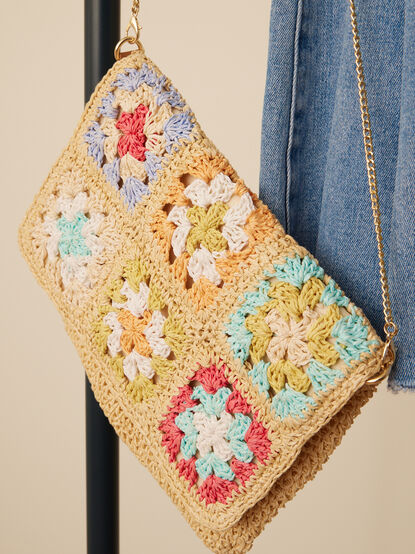 Flower Crochet Crossbody Purse - TULLABEE