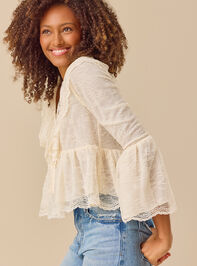 Suki Lace Bell Sleeve Top Detail 5 - TULLABEE