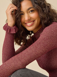 Camille Mock Neck Top Detail 2 - TULLABEE