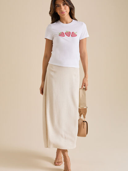 Libby Strawberry Baby Tee - TULLABEE