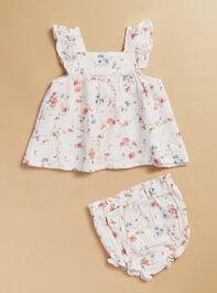 Dahlia Roses Top and Bloomer Set - TULLABEE