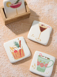 Christmas Cocktail Coaster Set - TULLABEE
