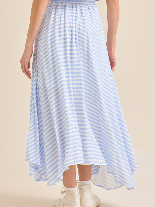 Alexis Linen Midi Skirt Detail 4 - TULLABEE