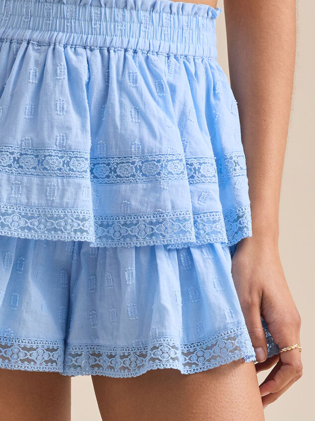 Raleigh Layered Lace Shorts Detail 2 - TULLABEE