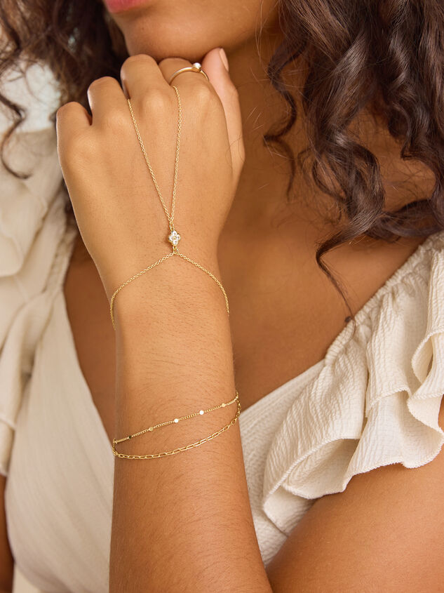 18K Gold Clover Hand Chain - TULLABEE