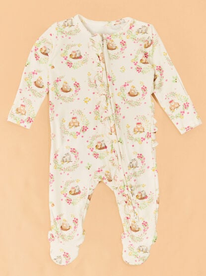 Oakley Floral Owl Footie - TULLABEE