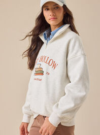 Quarter-Zip Stars Hollow Pullover Detail 4 - TULLABEE