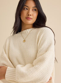 Dora Waffle-Knit Sweater Detail 3 - TULLABEE