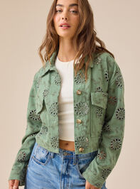 Renesme Denim Eyelet Jacket - TULLABEE