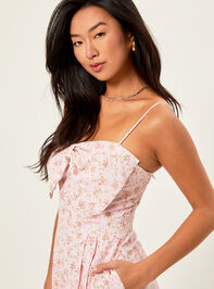 Viola Floral Bow Romper Detail 3 - TULLABEE