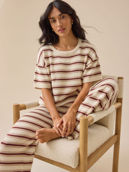 Roxy Stripe Mama Pant by Rylee + Cru - TULLABEE