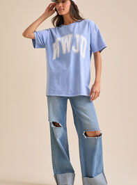 WWJD Oversized Graphic Tee - TULLABEE