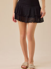 Lonny Mesh Mini Skirt Detail 2 - TULLABEE