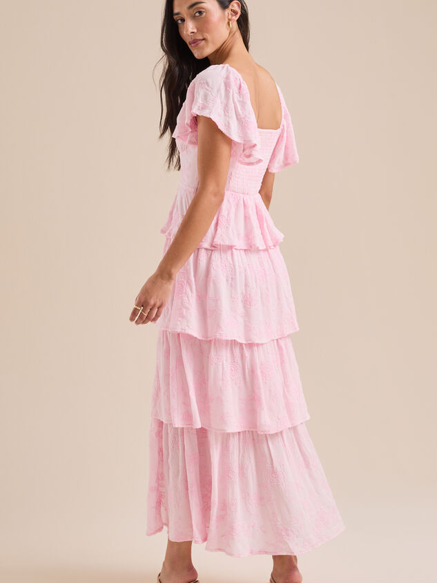 Roxanne Layered Maxi Dress Detail 5 - TULLABEE