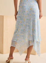 Winona Floral Midi Skirt Detail 5 - TULLABEE