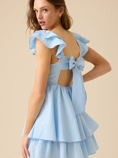 Willow Gingham Mini Dress - TULLABEE