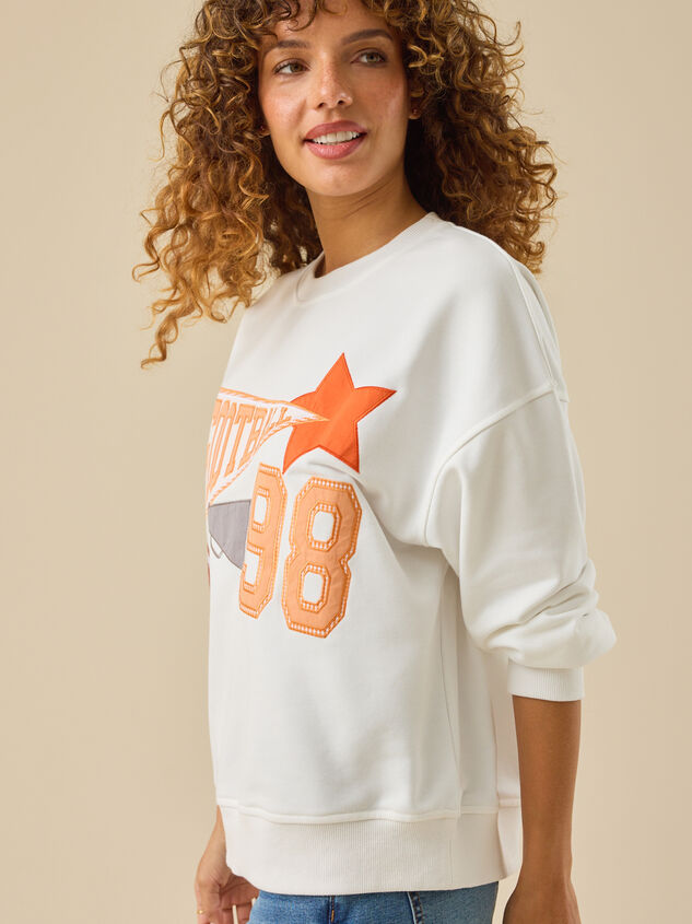 98 Football Sweatshirt Detail 4 - TULLABEE