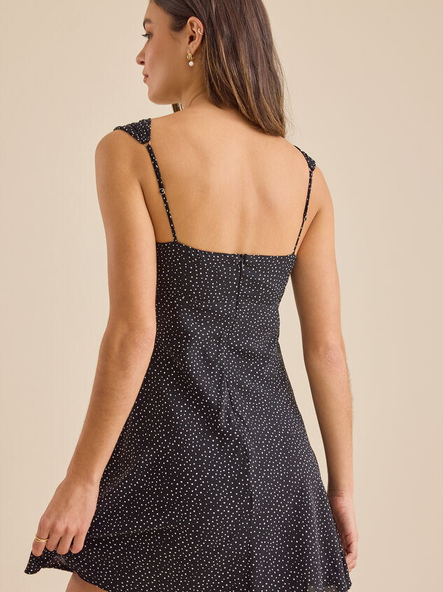 Berkley Dot Mini Dress Detail 4 - TULLABEE