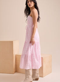 Maisie Eyelet Midi Dress Detail 4 - TULLABEE