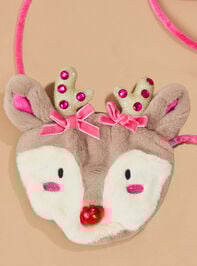 Reindeer Light Up Purse by Mud Pie Detail 2 - TULLABEE