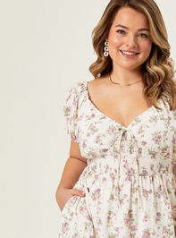 Claire Floral Maxi Dress Detail 3 - TULLABEE