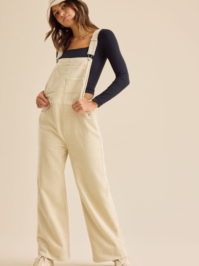 Danielle Corduroy Overalls Detail 4 - TULLABEE