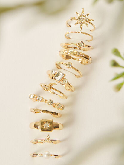 Star Statement Ring Set - TULLABEE
