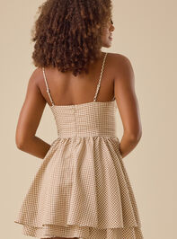 Story Gingham Mini Dress Detail 4 - TULLABEE