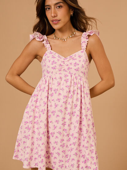 Amy Floral Mini Dress - TULLABEE