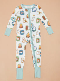 Smiling S'mores Sleeper Detail 2 - TULLABEE