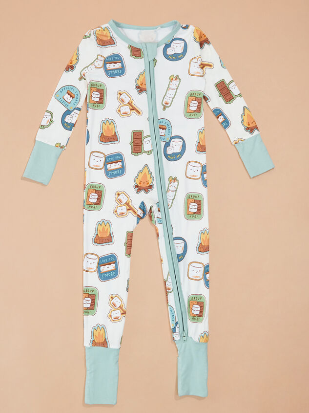 Smiling S'mores Sleeper Detail 2 - TULLABEE
