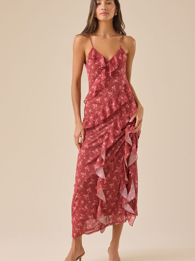 Ivy Floral Maxi Dress Detail 6 - TULLABEE