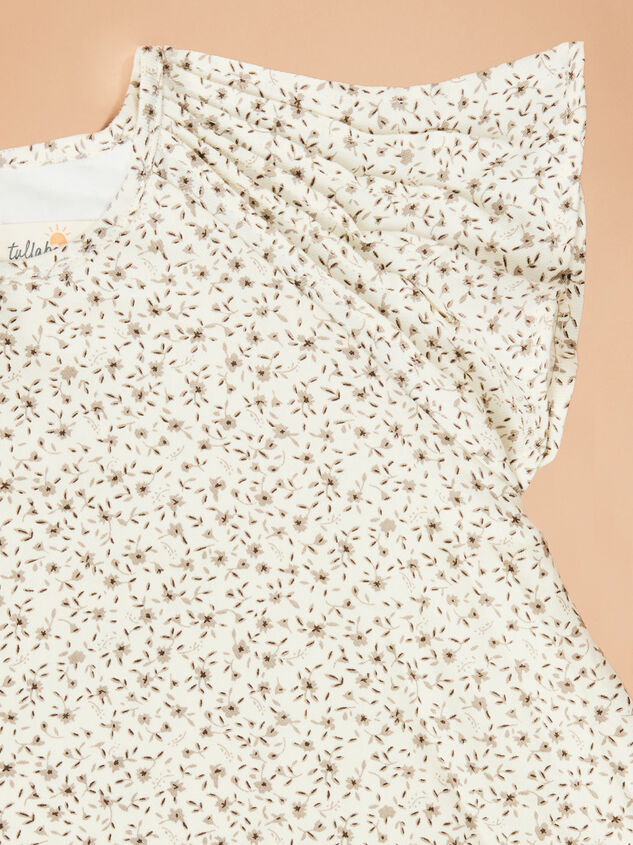 Jade Floral Toddler Dress Detail 2 - TULLABEE
