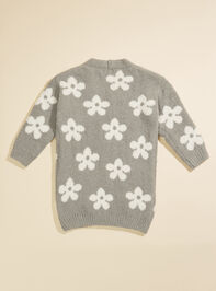 Isla Floral Toddler Cardigan Detail 2 - TULLABEE